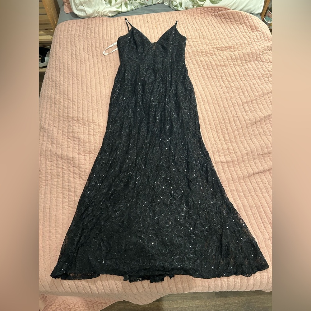 David’s Bridal Black Prom Dress